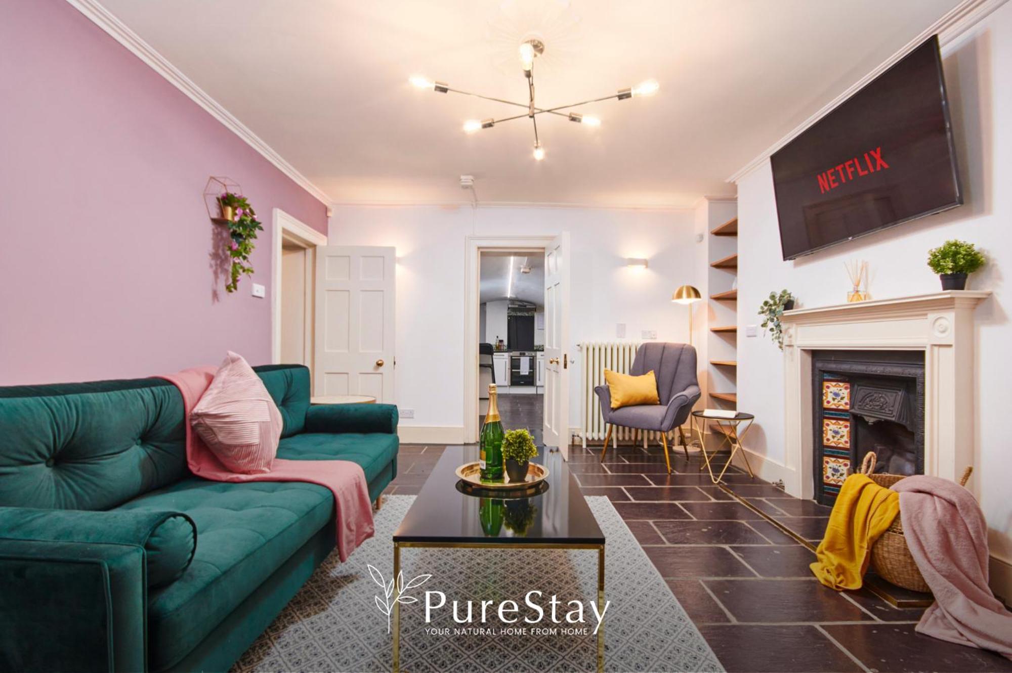 Beautiful 2Bedroom 4 Actual Beds House With Wifi By Purestay Bath Exteriér fotografie